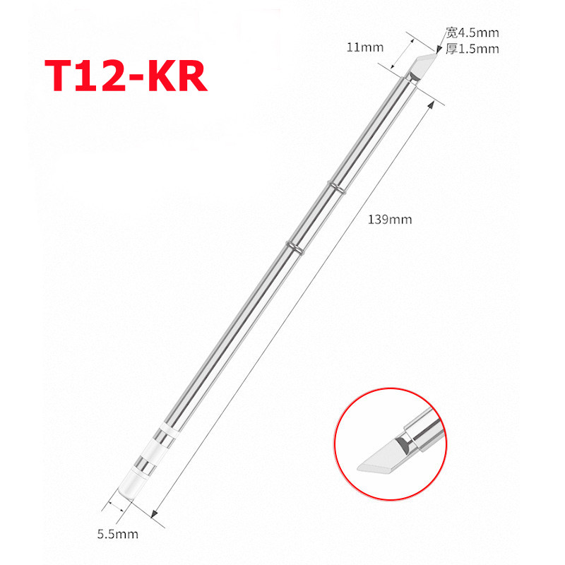 Soldering Station T12 Oled - Наконечники паяльника T12, наконечники паяльника T12KR