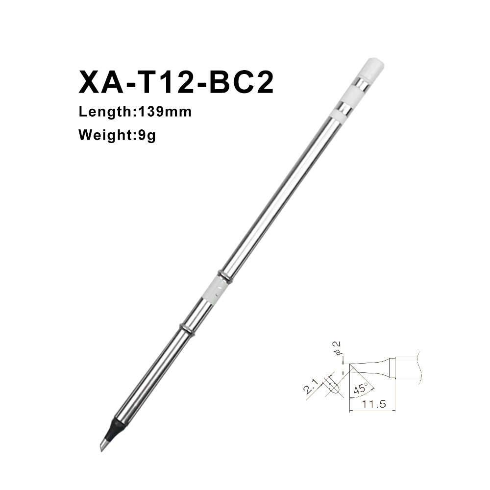 Soldering Station T12 Oled - QUICKO XA Высококачественные паяльные наконечники T12-BC2,