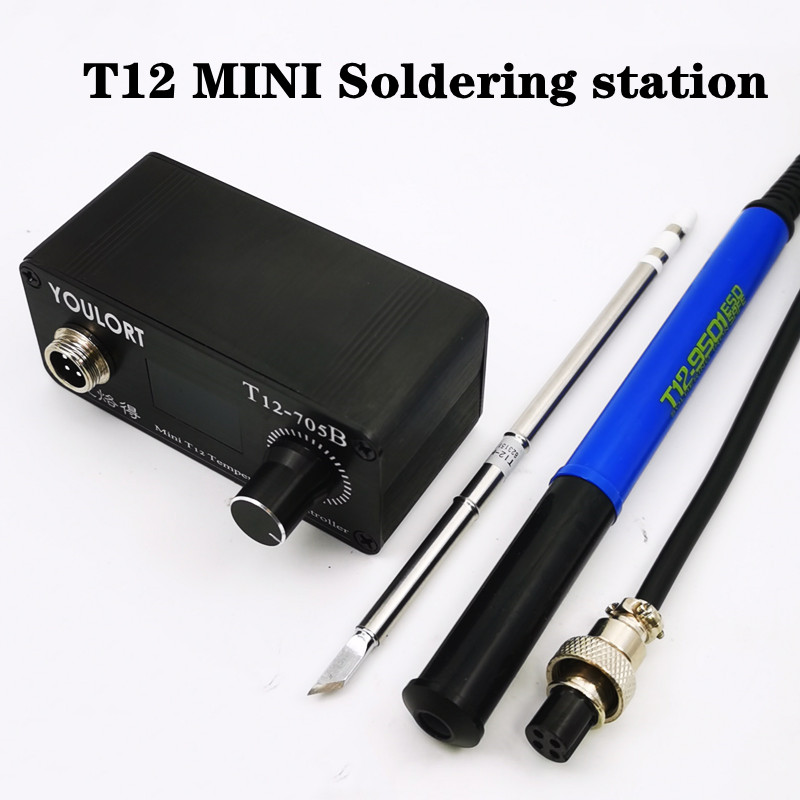 Soldering Station T12 Oled - Паяльная станция MINI T12-705B, OLED-паяльная электросварочная