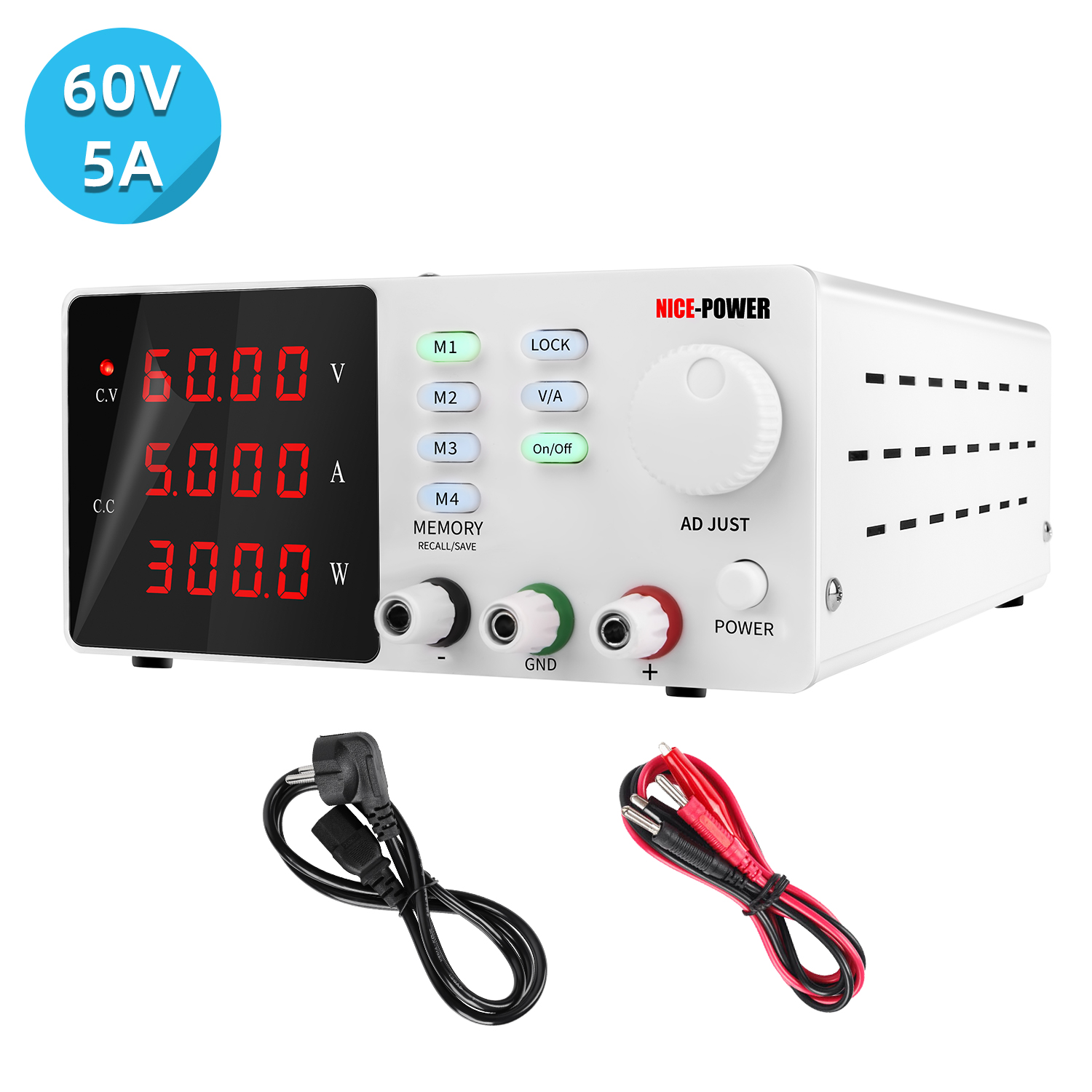 Programmable Dc Power Supply 60V 5A - Новый дизайн Nice Power Spps-S605 60