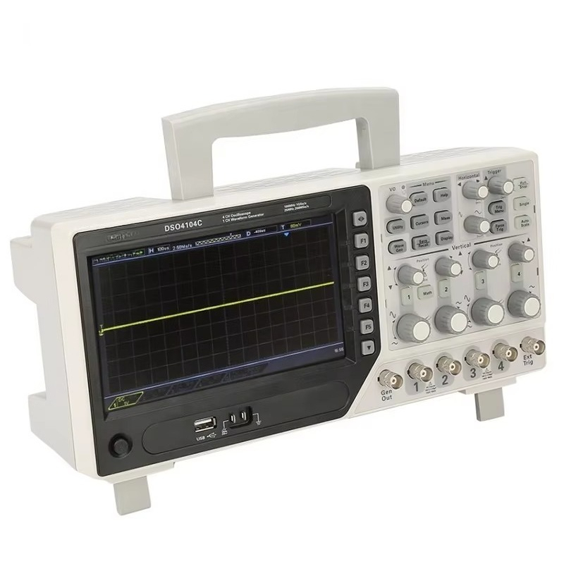 Digital Storage Oscilloscope 100Mhz 4Ch - Цифровой запоминающий осциллограф Hantek DSO4104C, 4