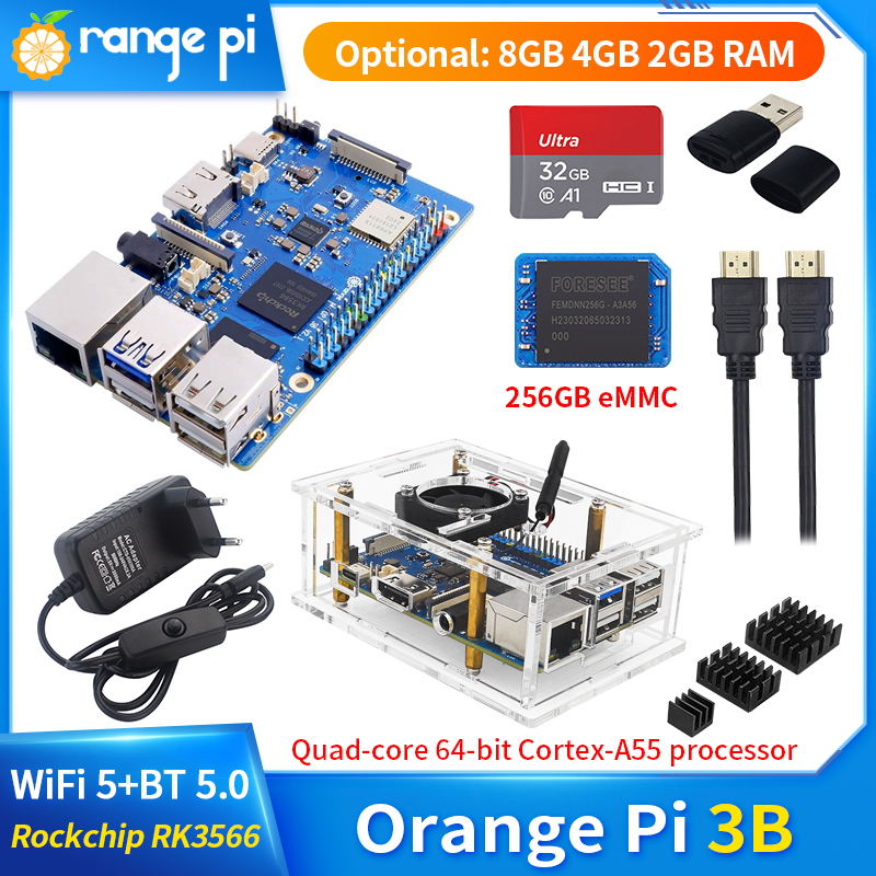 Khadas Vim4 8Gb - Плата ПК Orange Pi 3B, 8