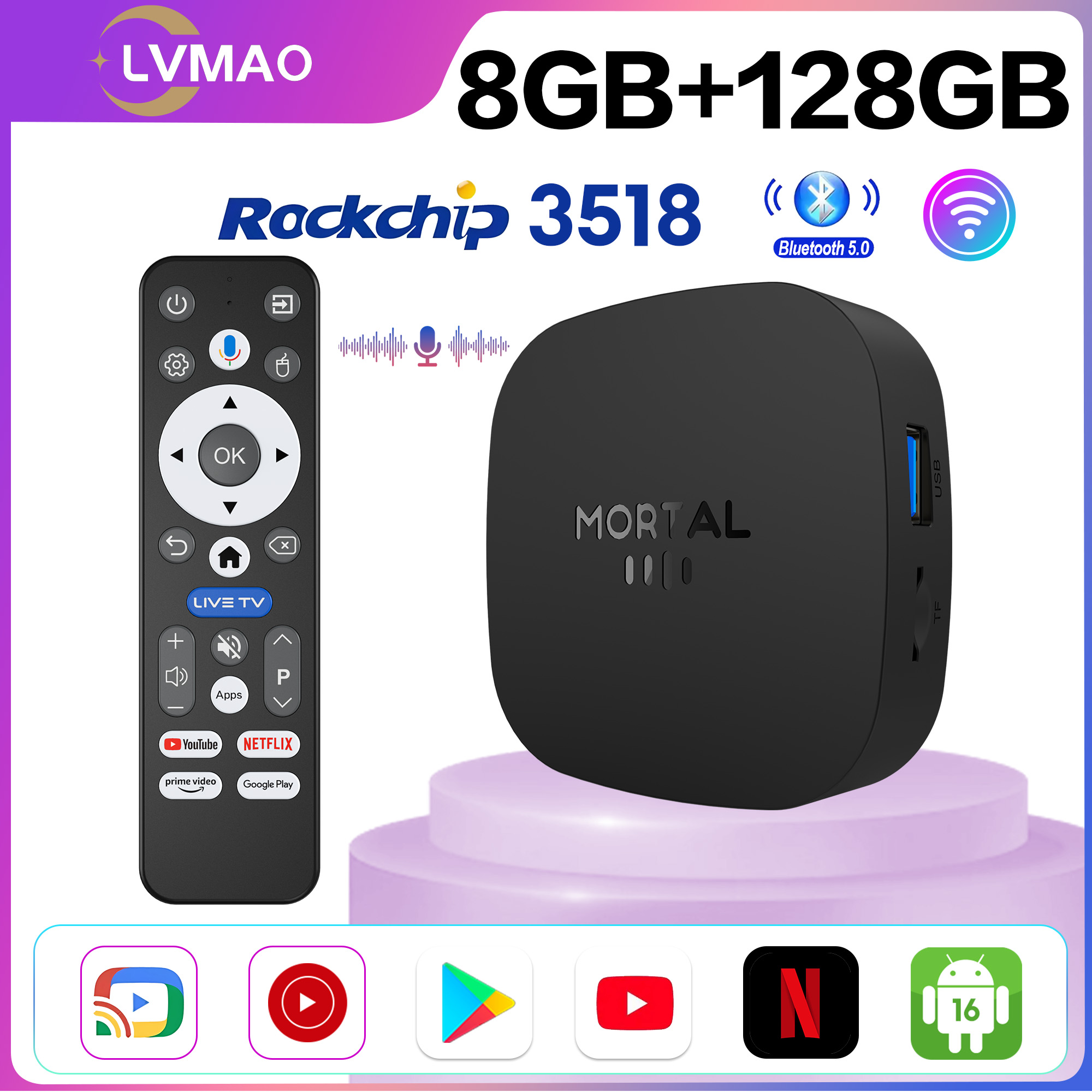 Khadas Vim4 8Gb - Новая ТВ-приставка 2026 года T1+ RK3518