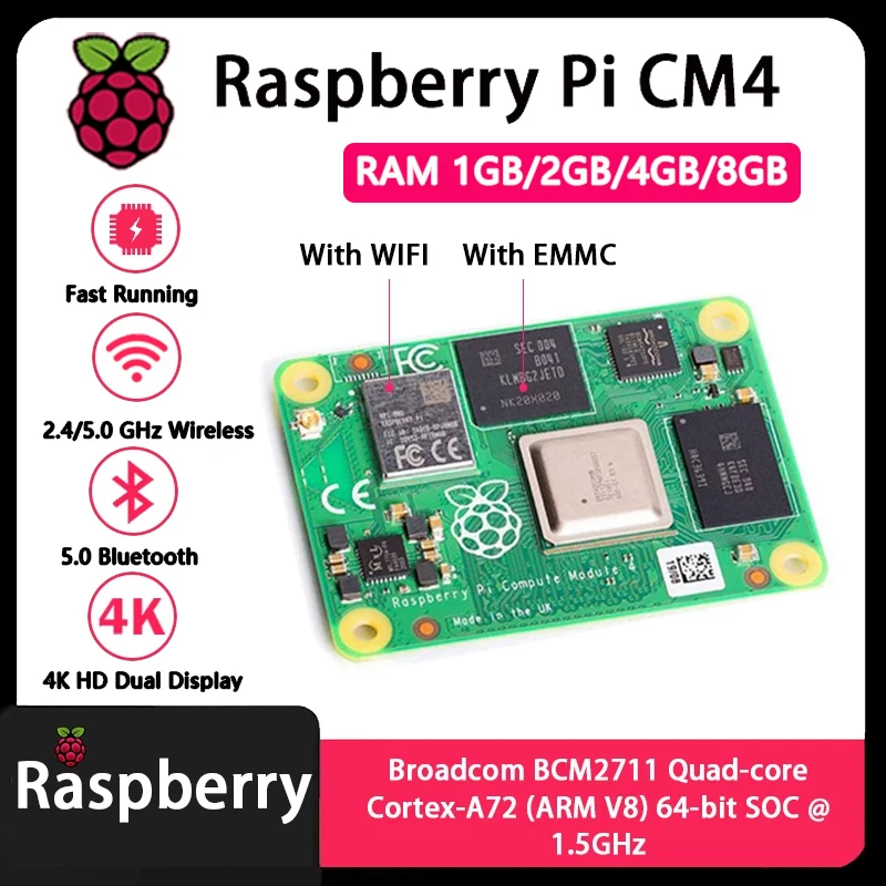 Raspberry Pi CM4 1GB/2GB/4GB/8 – обзор и цена Raspberry Pi Compute Module 4 8Gb 32Gb