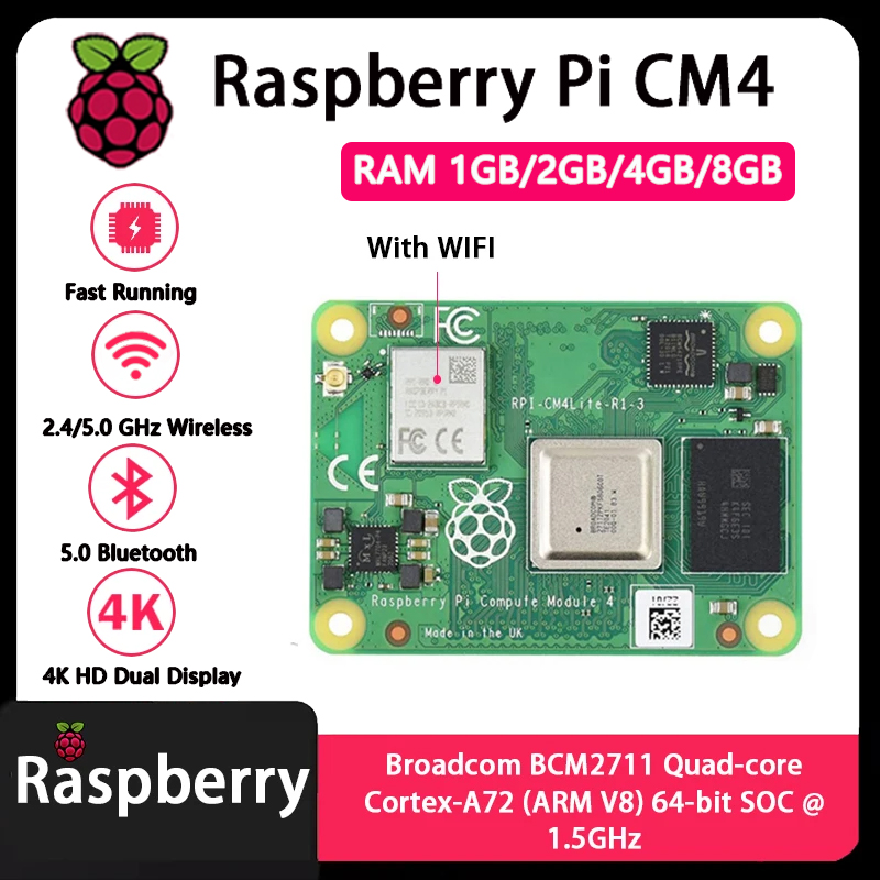 Raspberry Pi CM4 1GB/2GB/4GB/8 – обзор и цена Raspberry Pi Compute Module 4 8Gb 32Gb