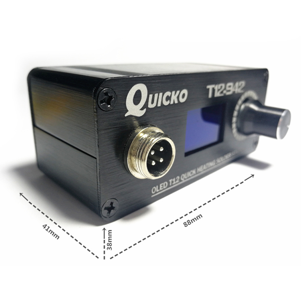 QUICKO MINI T12 STC OLED цифро – обзор и цена Soldering Station T12 Oled