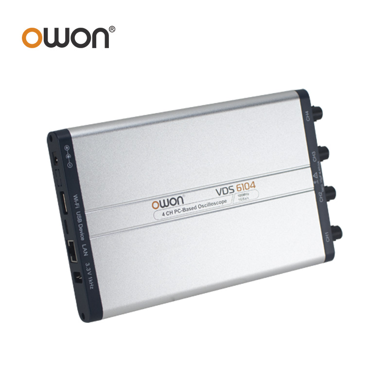 OWON VDS6074 VDS6104 виртуальн – обзор и цена Digital Storage Oscilloscope 100Mhz 4Ch