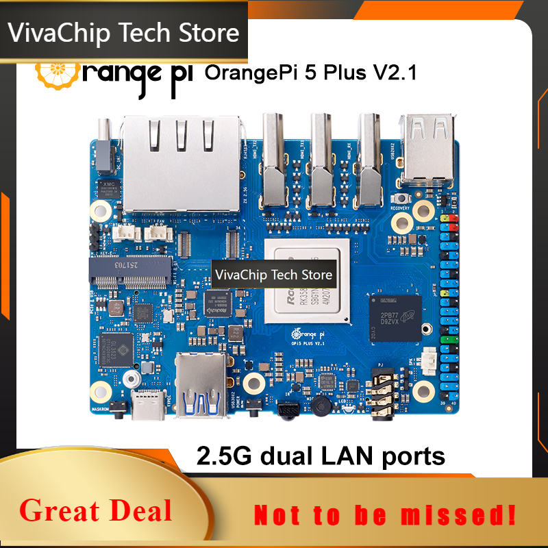 Плата для разработки VivaCT Or – обзор и цена Orange Pi 5 Plus 16Gb