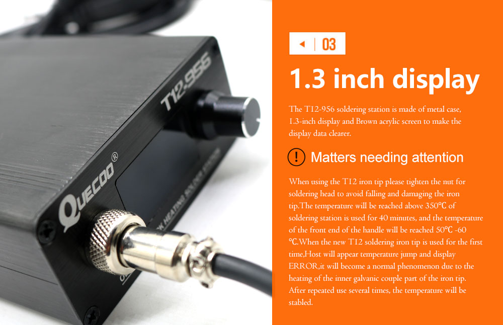 Цифровая паяльная станция QUEC – обзор и цена Soldering Station T12 Oled
