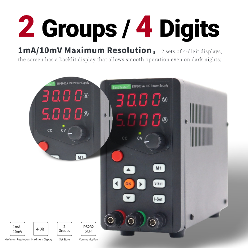 ETP6005A высокоэффективный одн – обзор и цена Programmable Dc Power Supply 60V 5A