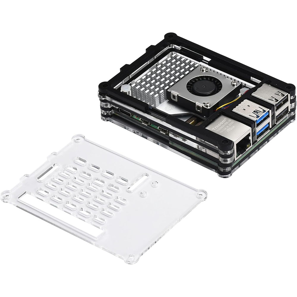 Акриловая модель, внешний вид  – обзор и цена Raspberry Pi 5 8Gb Kit