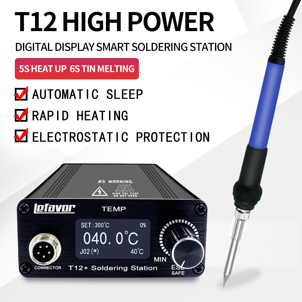 Паяльная станция T12 +, паяльн – обзор и цена Soldering Station T12 Oled